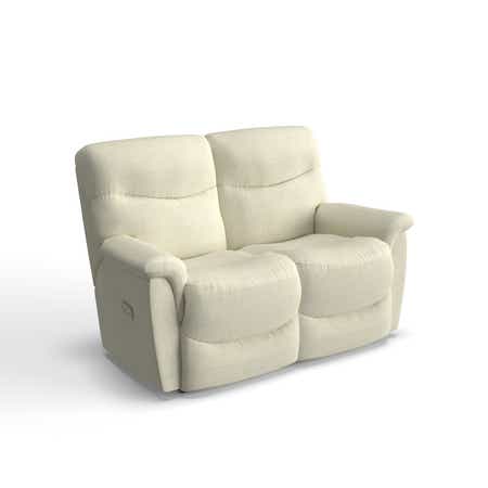 James Power Reclining Loveseat w/ Headrest &amp; Lumbar