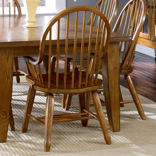 Bow Back Arm Chair - Oak