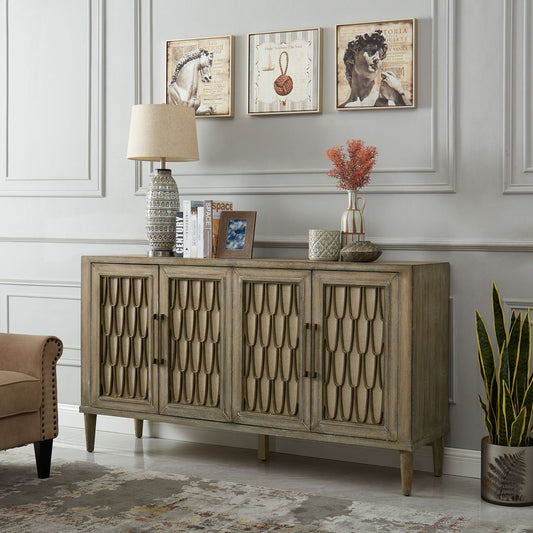 4 Door Accent Cabinet