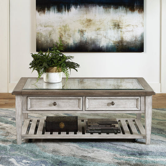 Rect Ceiling Tile Cocktail Table