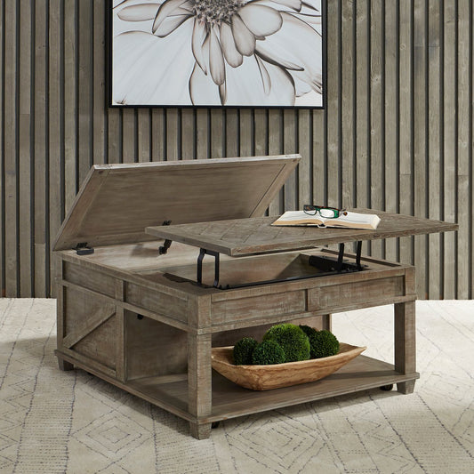 Square Lift Top Cocktail Table