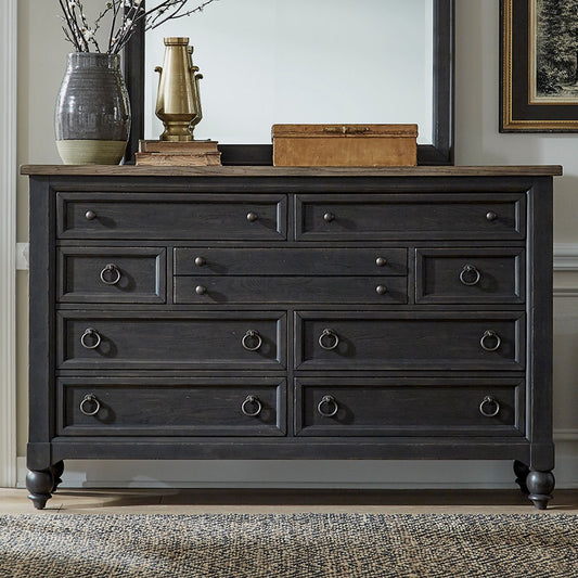 9 Drawer Dresser - Black