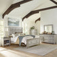 Opt Queen Panel Bed, Dresser & Mirror, Chest, Night Stand