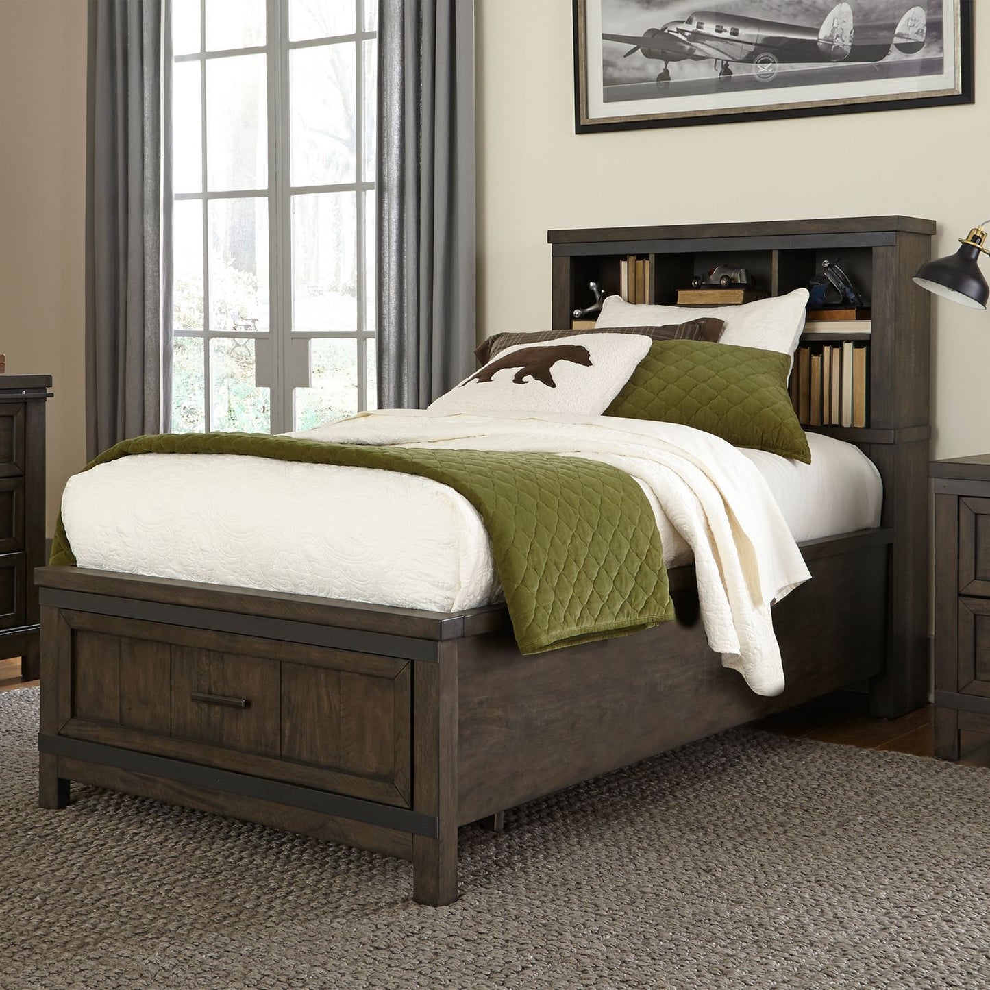 Twin Bookcase Bed