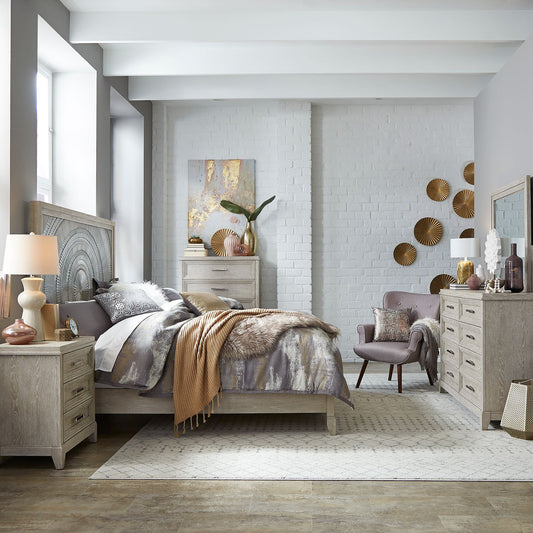 King California Panel Bed, Dresser & Mirror, Chest, Night Stand