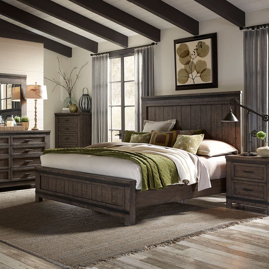 Queen Panel Bed, Dresser & Mirror, Chest, Night Stand