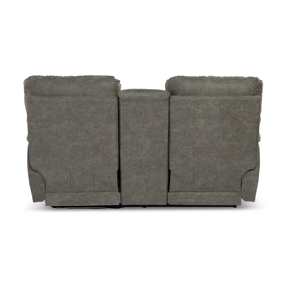 Trouper Power Reclining Loveseat w/ Headrest, Lumbar & Console