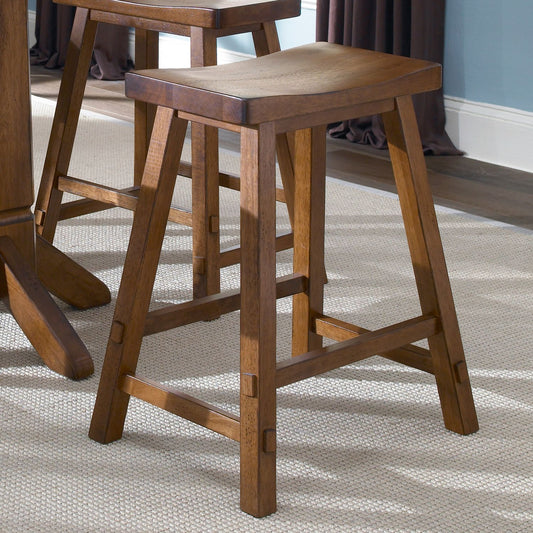 24 Inch Sawhorse Counter Stool - Tobacco (RTA)