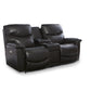 James Power Reclining Loveseat w/ Headrest, Lumbar & Console