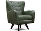 HARLOW LEATHER SWIVEL CHAIR 8C069AL