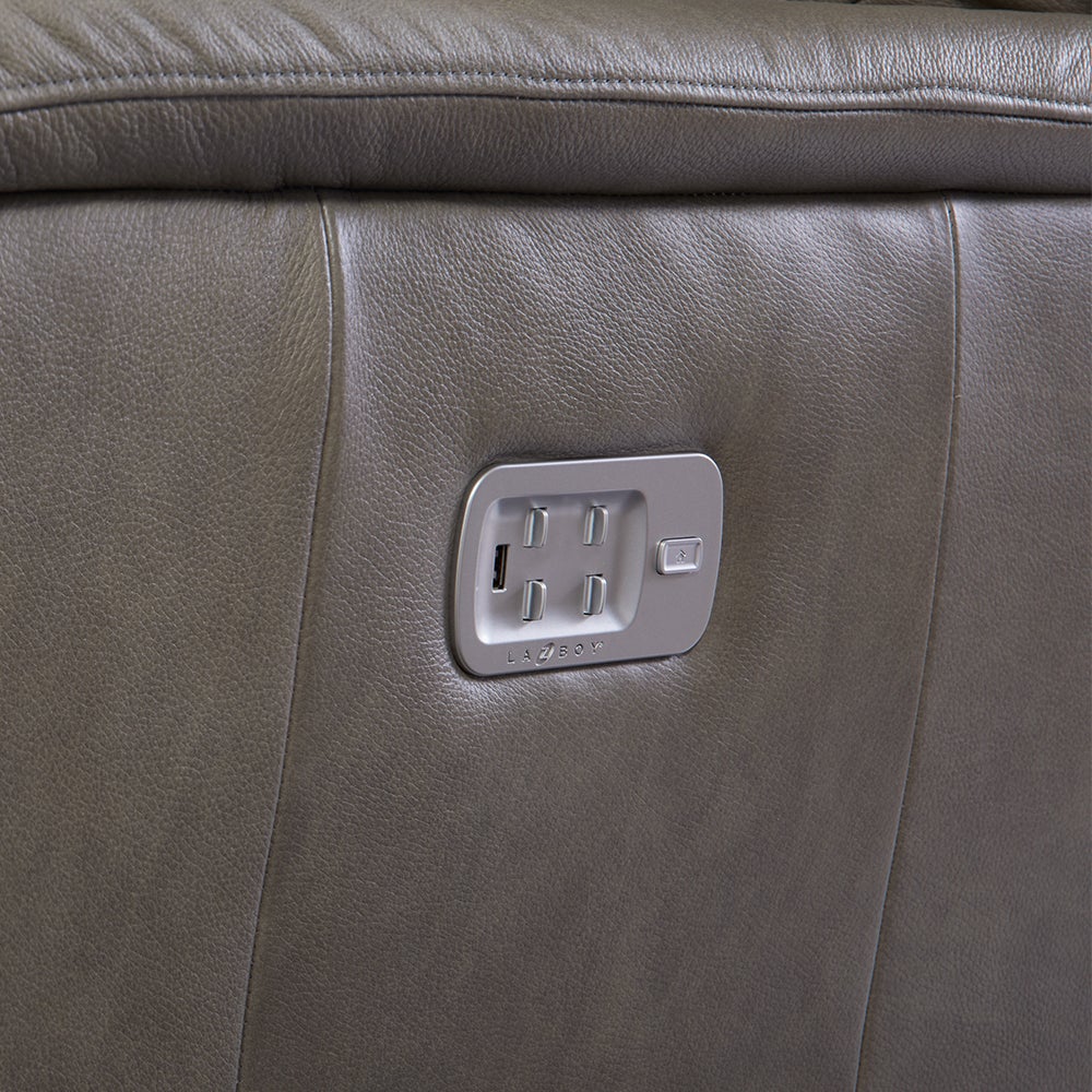 Ava Power Left-Arm Sitting Recliner w/ Headrest and Lumbar