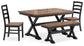 Wildenauer Dining Table and 2 Chairs and Bench