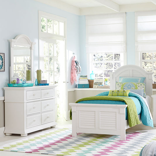 Summer House - Twin Panel Bed, Dresser & Mirror