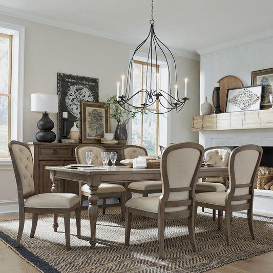 Optional 7 Piece Leg Table Set