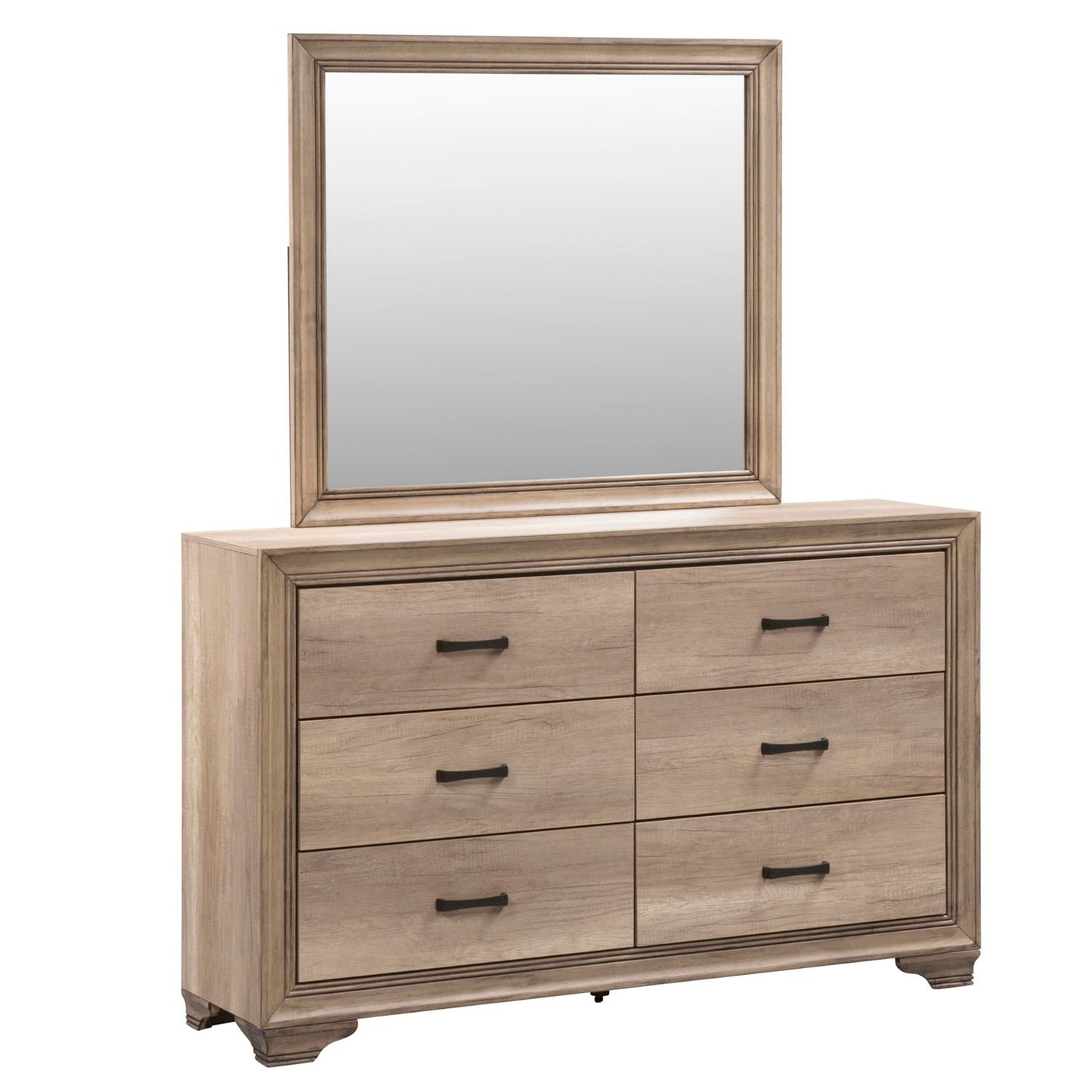 Sun Valley - Twin Uph Bed, Dresser & Mirror