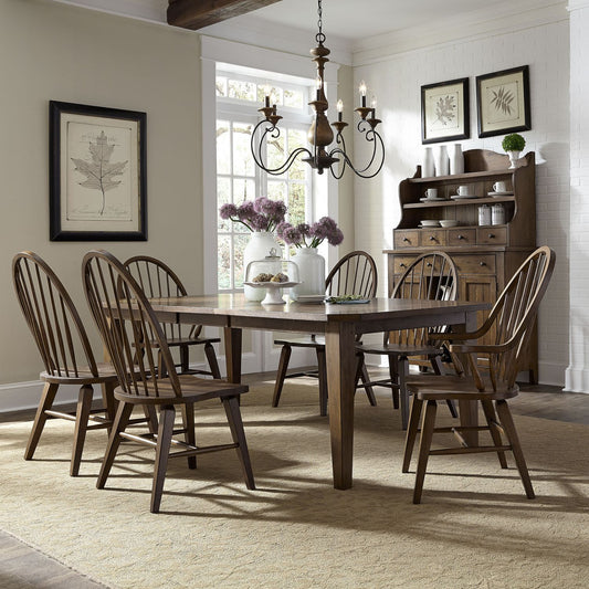 7 Piece Rectangular Table Set