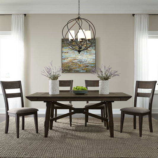 5 Piece Trestle Table Set
