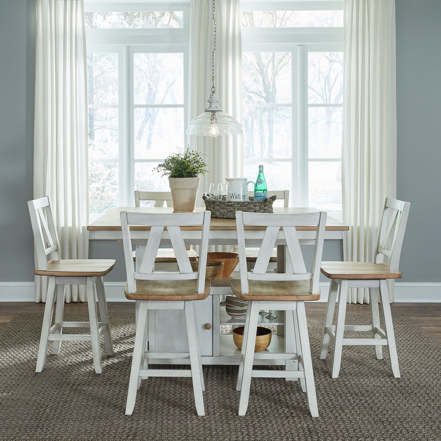 7 Piece Gathering Table Set