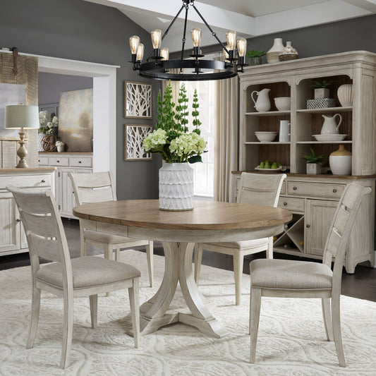 Opt 5 Piece Pedestal Table Set
