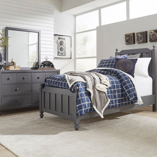 Twin Panel Bed, Dresser & Mirror