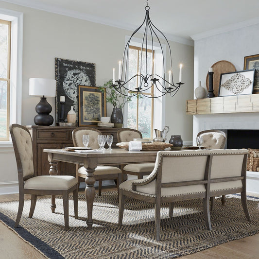 Optional 6 Piece Leg Table Set