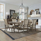7 Piece Leg Table Set