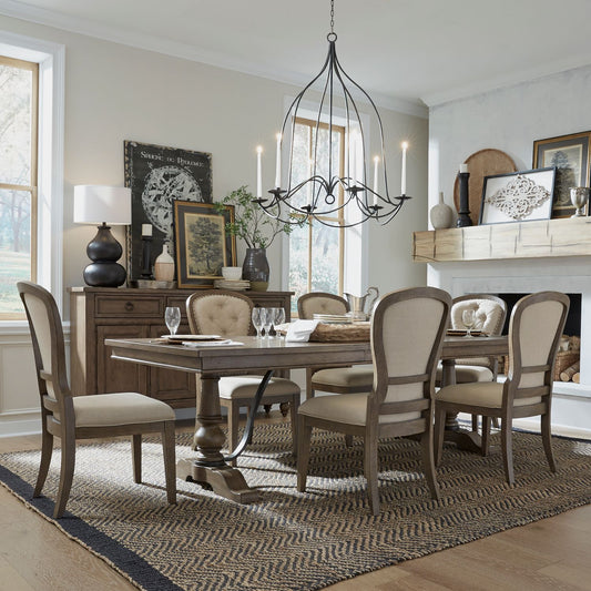 Optional 7 Piece Trestle Table Set