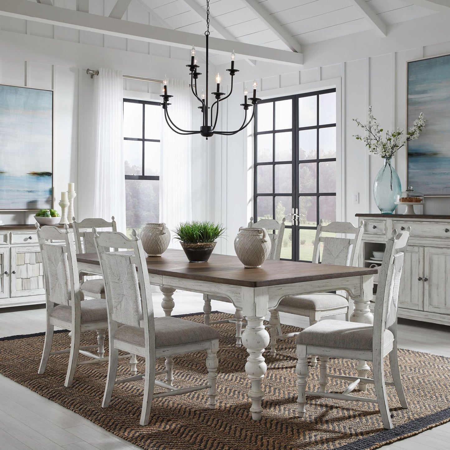 7 Piece Rectangular Table Set