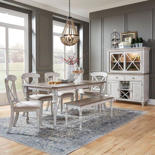 6 Piece Rectangular Table Set