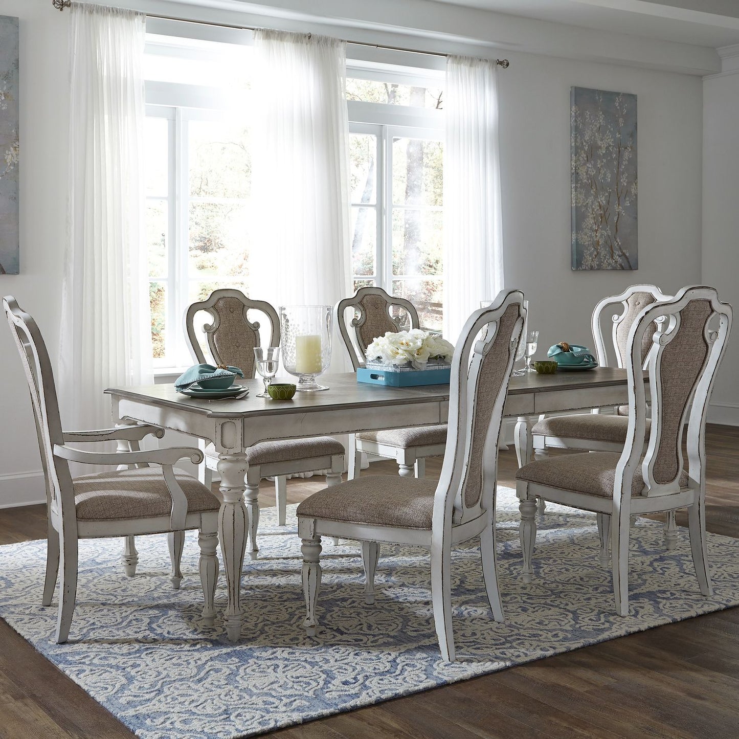 7 Piece Rectangular Table Set