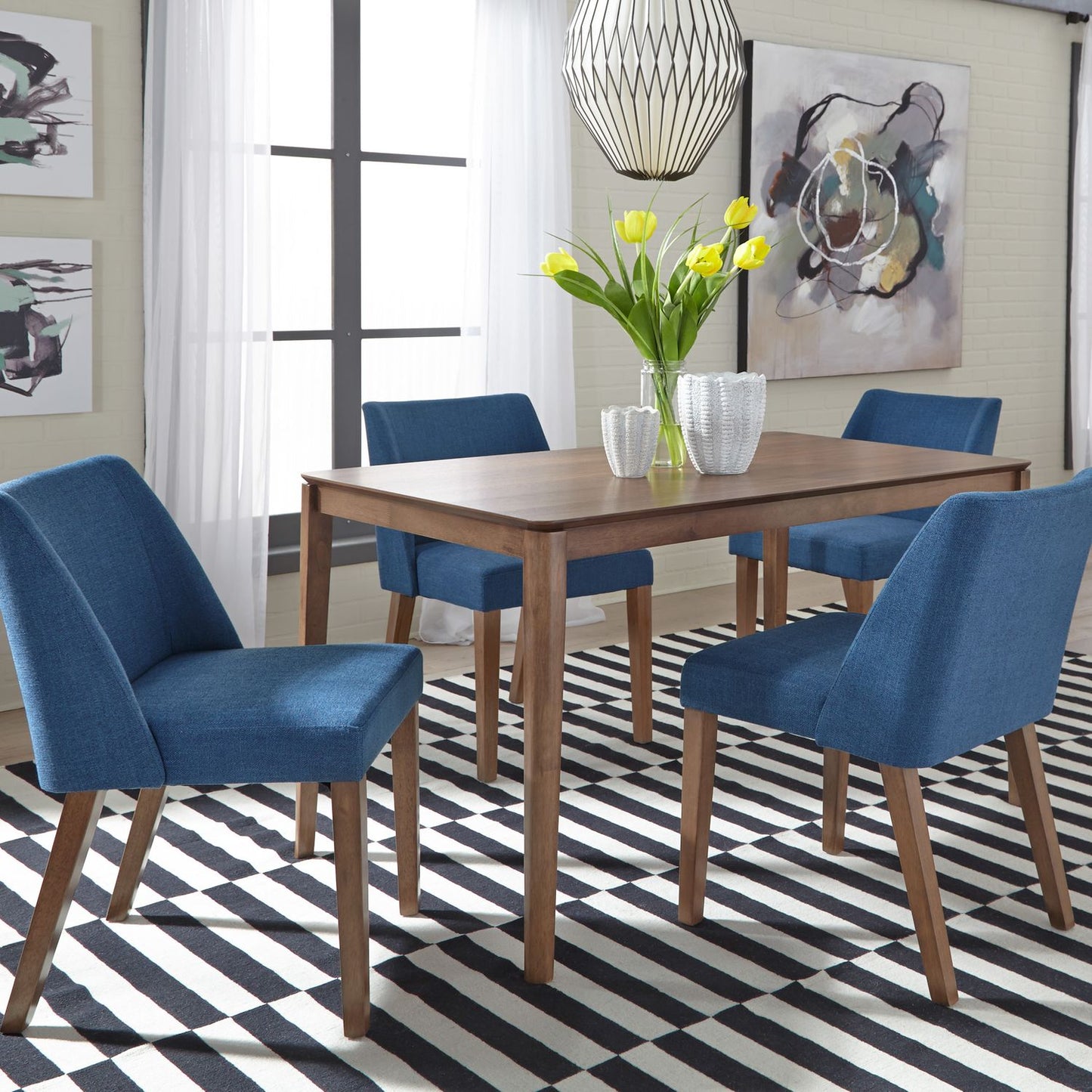 5 Piece Rectangular Table Set