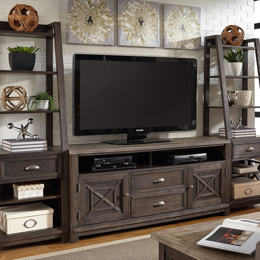 Heatherbrook - Entertainment Center with Piers