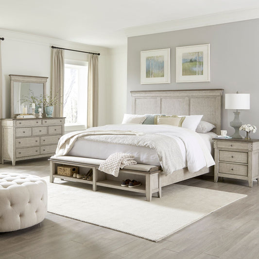 Queen Storage Bed, Dresser & Mirror, Night Stand