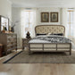 King Shelter Bed, Dresser & Mirror, Night Stand