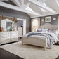 Queen Poster Bed, Dresser & Mirror, Chest