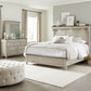 King Mantle Bed, Dresser & Mirror