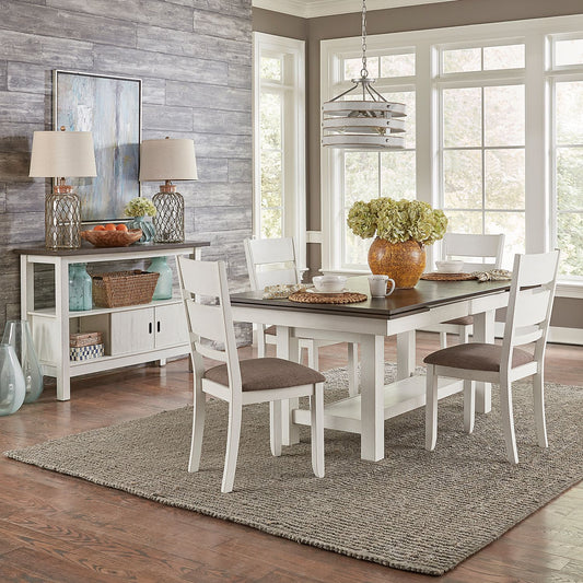Optional 5 Piece Trestle Table Set