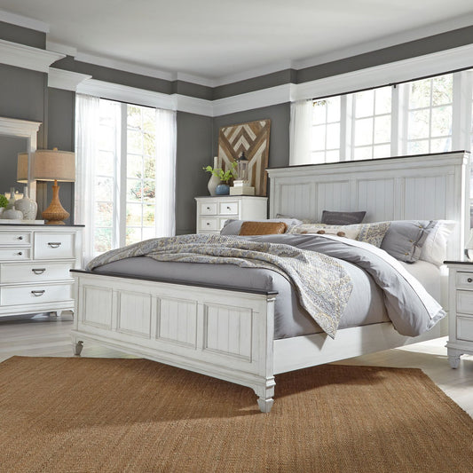 King California Panel Bed, Dresser & Mirror, Chest