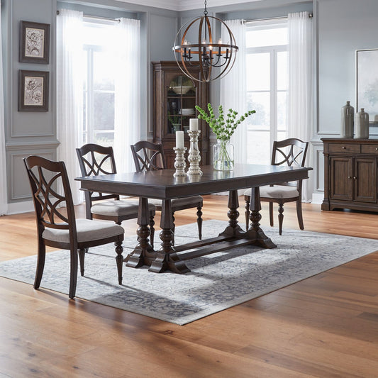 5 Piece Trestle Table Set