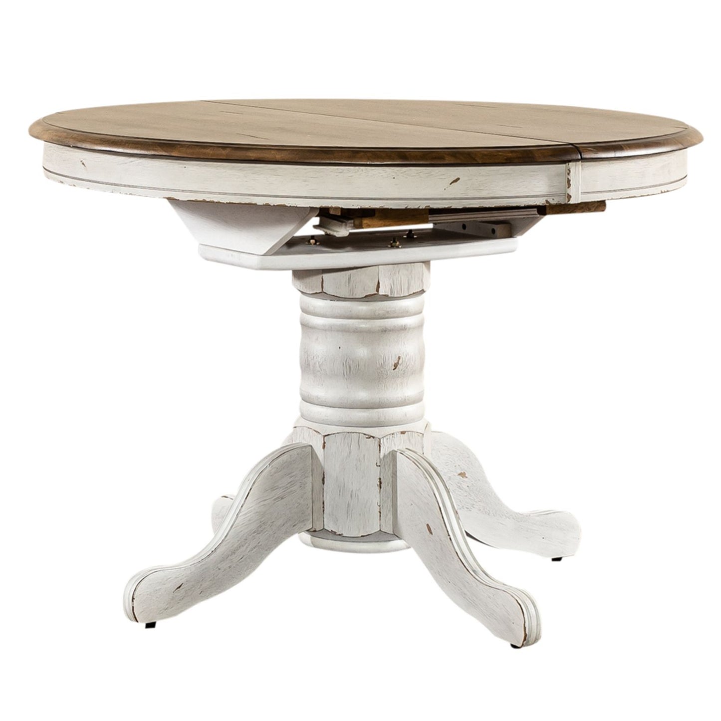 Pedestal Table Set- White