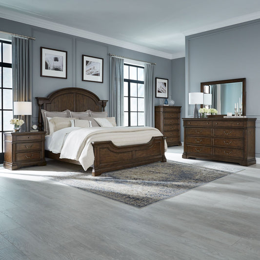 King California Poster Bed, Dresser & Mirror, Chest, Night Stand