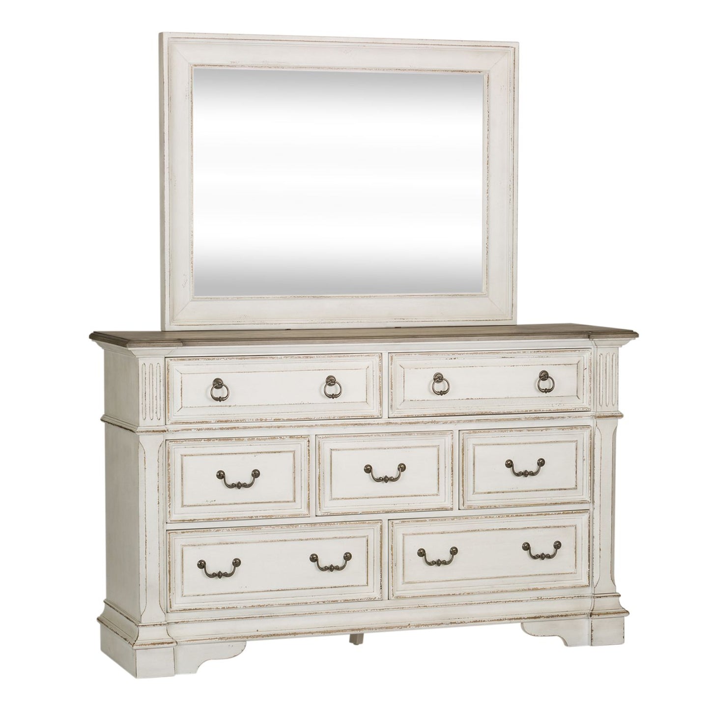 King Uph Sleigh Bed, Dresser & Mirror, Chest, Night Stand
