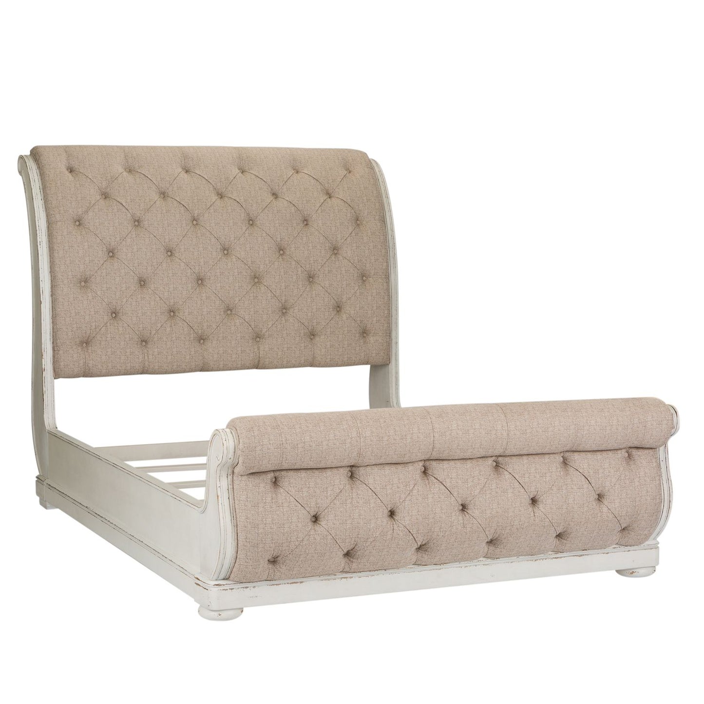 Queen Uph Sleigh Bed, Dresser & Mirror, Chest, Night Stand