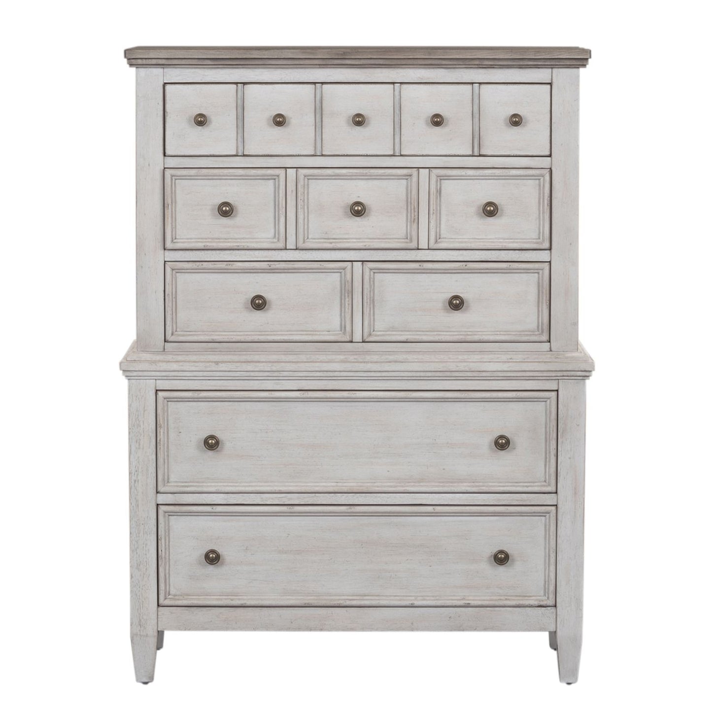 King Opt Panel Bed, Dresser & Mirror, Chest, Night Stand