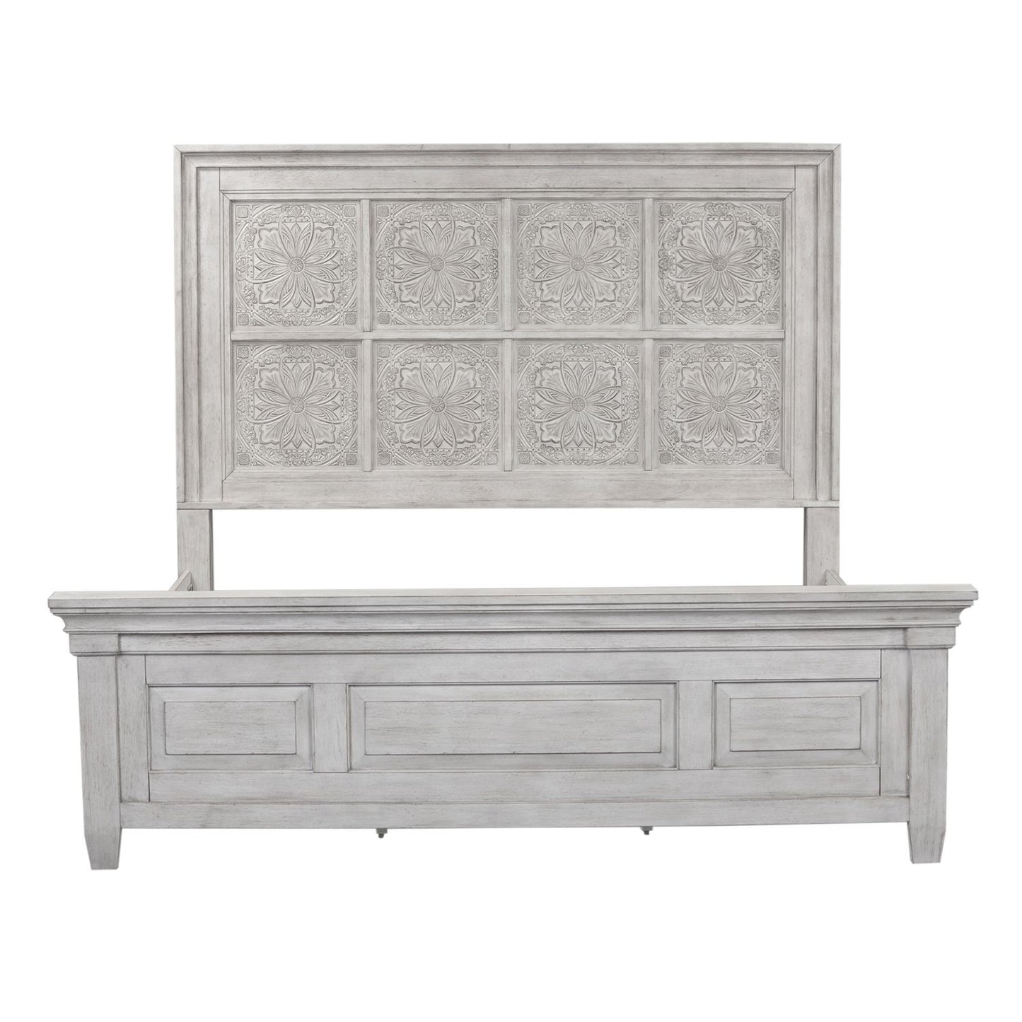 King Opt Panel Bed, Dresser & Mirror, Chest, Night Stand