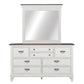 Queen Panel Bed, Dresser & Mirror, Night Stand