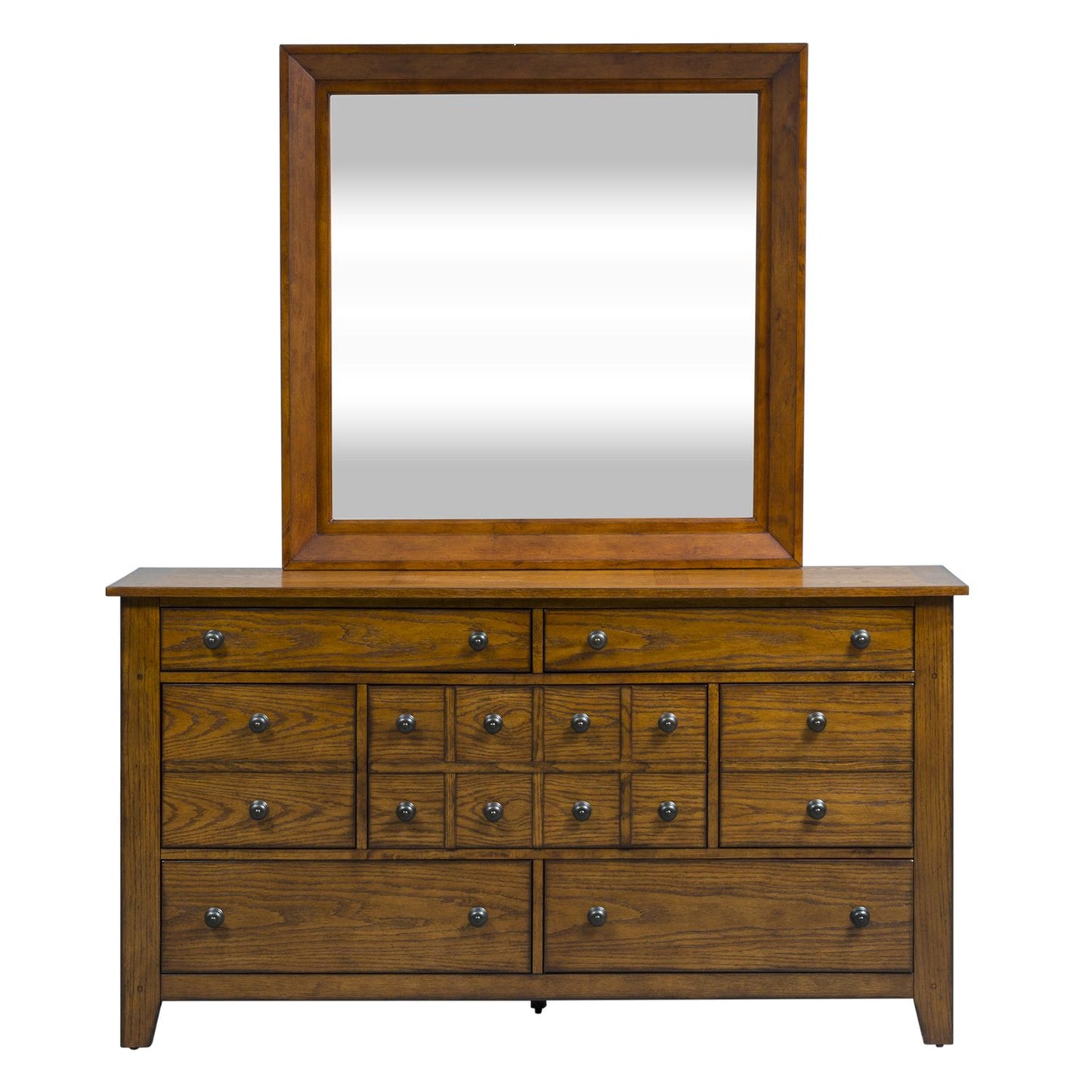 King California Sleigh Bed, Dresser & Mirror