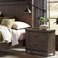King Bookcase Bed, Dresser & Mirror, Night Stand