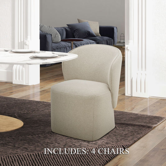 Wicker Accent Dining Chairs - Set of 4