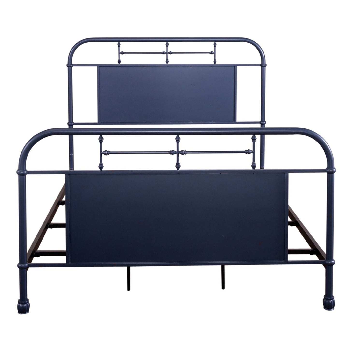 Queen Metal Bed- Navy